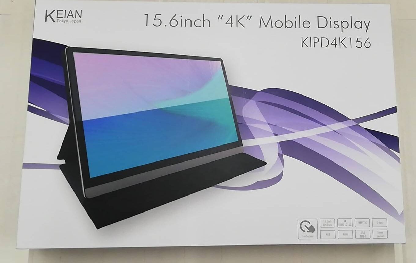 【新品未使用】KEIAN 15.6インチ 4K モバイルディスプレイ