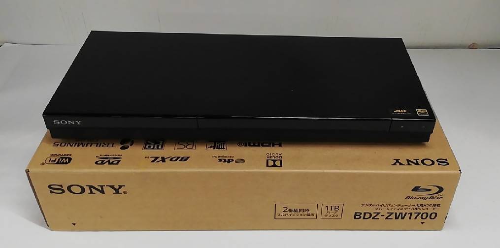ソニーSONY BDZ-ZW2500とpioneer DV-2020と配線類とリモコン