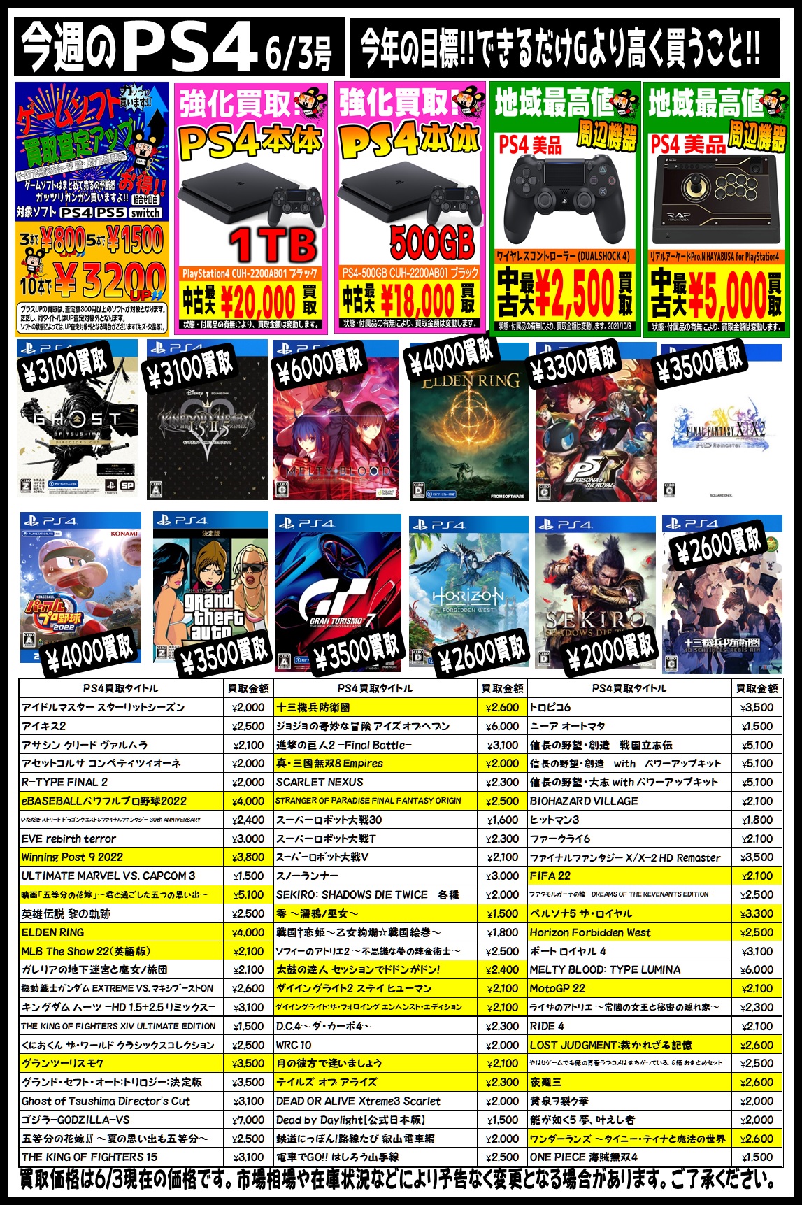 ☆〈PS4チラシ〉更新しました！☆ | お宝中古市場 鶴岡店
